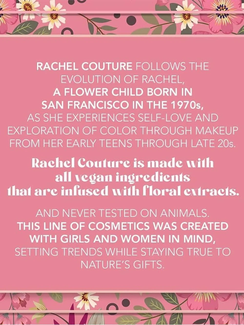 Rachel Couture Vanilla Lip Balm Full Size NEW Vegan Cruelty-Free Hydrating Gloss